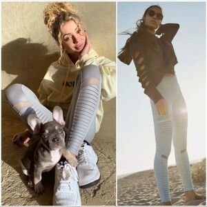 ALO Yoga Moto Leggings Hi Waist 7/8